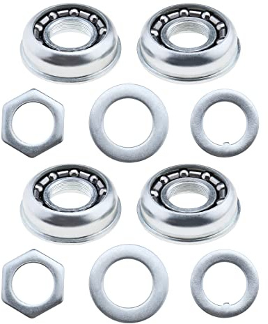 YINETTECH 2 Sets Tretlager-Becher, Ersatz-Pressfit-Becher, 5/16 Zoll Käfiglager, Tretlager, verschraubtes Rennzubehör für Strand, Cruiser, Lowrider