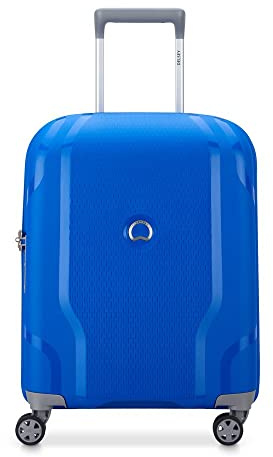 DELSEY PARIS - Clavel – Hartschalenkoffer 55 cm x 40 cm x 20 cm – 35 l – S, Kleines Blau, S, Koffer