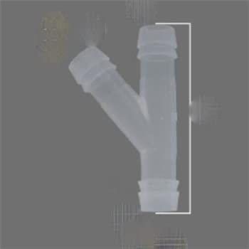 KERAXL 2 Teile/los 4-10mm Schräge Y Typ Schlauch T-stück Kunststoff Schlauch Silikon Rohr Wasser Rohr Anschlüsse S701 Joint Aquarium Teile-10mm