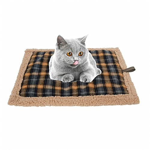 LEMCC Selbstwärmende Katzenbettmatte, Weiches Haustier-Heizkissen, Waschbar, Selbstwärmende Katzen- und Hundematte, Haustiertrageunterlage für Katzenhaus, Trägerkatzenbett