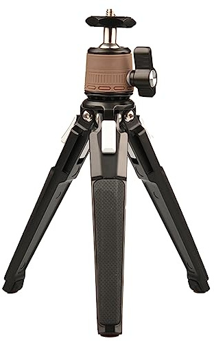 Andoer Tabletop Tripod Lightweight Tripod Stand Mini Tripod Foldable Tripod With Detachable Ball Head Aluminum Alloy 3Kg/6.6Lbs Load Capacity Compatible With Canon/Nikon/Sony Camera And Dji Gimbals