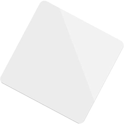 HEMOTON Acryl Spiegelplatte Weiß 40x40cm Foto Requisiten mit Beidseitig Spiegelglatter Oberfläche für Fotostudio Zubehör und Make Up Fotografie Hintergrund