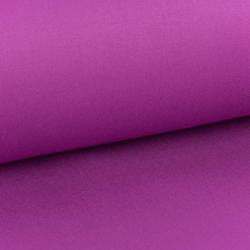 SCHÖNER LEBEN. Baumwollstoff Dekostoff Canvas einfarbig violett 1,4m Breite