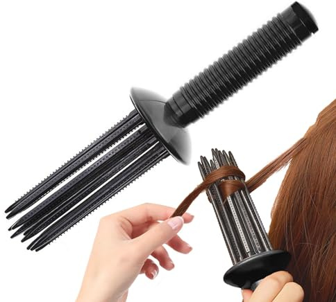 lyanny Curling Roll Comb, Air Curly Hair Brush, Curly Hair Comb Styler, Anti-Slip Hair Styling Tools for Women, Girls