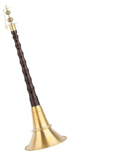 Suona Musikinstrument Ebenholtsstång Med Kopparbåge För Oregelbunden Ton Suona Kinesiska Folk Träblåsinstrument (Color : 31cm)