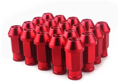PUNICS Kompatibel Mit Toyota Für Corolla Für Camry Autoräder Schrauben-Radmuttern-Set 20 Stück M12 X 1,5 Mm Radnabe Reifenschraube Radnabenmuttern