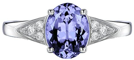 BCughia Ring Damen Hochzeit, Damenring Silber 925 Oval Form Zirkonia Ring Größe 63 (20.1)