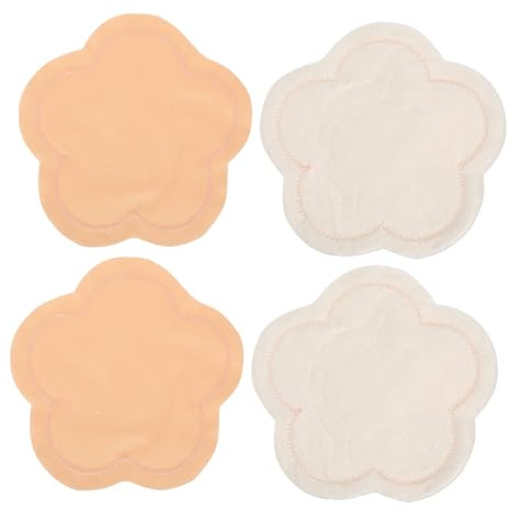 Hoement 2paare Wiederverwendbare Stilleinlagen Aus Waschbare Absorbierende Stillpads Für Mütter Atmungsaktive Bequeme Brustpolster Für Optimalen Schutz Und Trockenheit