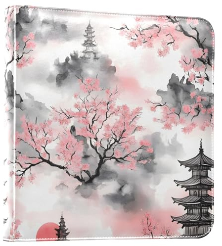Japanischer Stil Kirschblüte 4 x 6 Fotoalbum Fotobuch Scrapbook Selbstklebendes Erinnerungsbuch für Familie Jahrestag Abschluss