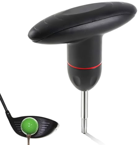 Jwthee Golf Wrench, Golf Vehicle Tool Torque Universal Replace Adjustment Wrench Tool with Plastic Handle for Golf Driver Shaft Adapter