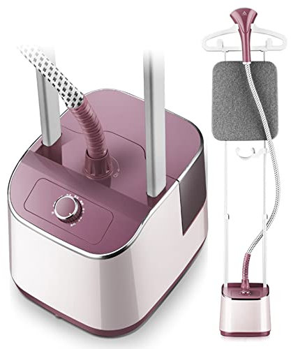 Vaporizador de ropa vertical de 2000 W, profesional, para uso comercial, con conso comercial, con control de vapor de 8 etapas, tanque de agua de 2 L y planchado continuo durante 50 minutos.