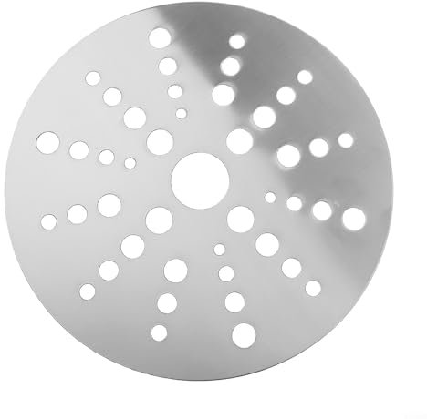 Jotekonoby Induktionsherd, Wärmeverteiler-Disc-Adapterplatte, Induktionskochfeld-Wärmeverteiler-Adapterplatte für Kochtopf, Edelstahl (19,8 cm)