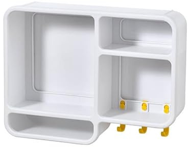 Blmirror Wandhalterung für Badezimmer, Dusche, Ohne Bohren, Vielseitiges Aufbewahrungsregal für Gesichtswaschcreme, Hautpflege, Waschbecken-Aufbewahrungsregal, B, Langlebig, Einfach zu Bedienen