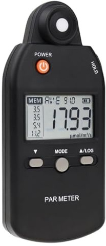 Misuratore di luce digitale, Misuratore Di Luce For Piante Da Interno Ed Esterno Con Sensore PPFD Illuminamento E Funzione Registrazione Completa - AA70 per piante da giardino e da interno, fotografia
