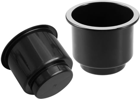 TOGEVAL Portabicchieri per Auto e Barca in Plastica Resistente, Set 2 Pezzi Incassati Design Moderno, Compatto e Leggero per Camper e Veicoli da Viaggio Riutilizzabile