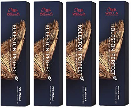 4er Wella Koleston Perfect ME+ 7/07 Mittelblond Natur Braun 60 ml