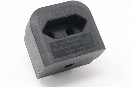 INSPIRETECH Euro to UK Converter. 2 Pin European Power Supply to 3 Pin UK Plug European to UK Adapter (Black)