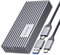 ORICO Case SSD M.2 NVMe 40Gbps Thunderbolt 4/3 fino a 2800 MB/s da M.2 a USB-C PCIe 3.0x4 per NVMe M-Key SSD 2280, Alluminio M2 Enclosure Supporto Thunderbolt 3/4 USB 4/3.2/3.1/3.0/Tipo C -M234GY