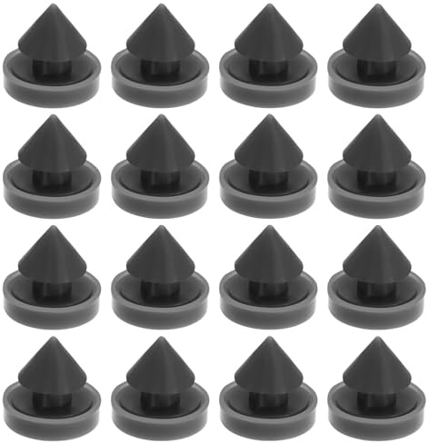Create idea 100pcs Rubber Door Silencers Hinge Outlet Door Silencer for Metal Frame Doors Anti Collision Door Slam Silencer Lubricate The Door Silencer, Black