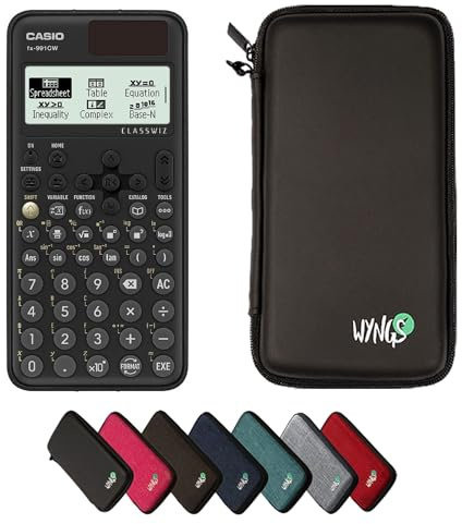 Casio fx-991CW including a WYNGS protective case in Black - Basic Set