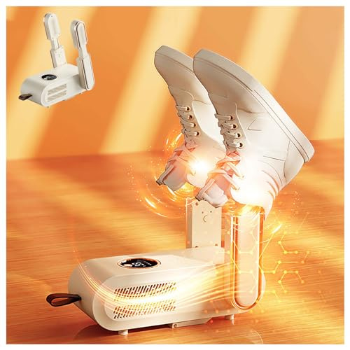 Asciuga Scarpe Pieghevole, Asciuga Scarpe Pieghevole Pieghevole Con Blu-Ray/3 Modalità Timer, Asciugatrice per Tacchetti Da Calcio Per Scarponi Da Sci Scarpe Guanti
