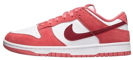 Nike Sneakers basse Dunk Donna, Bianco Rosso Team Adobe, 6.5