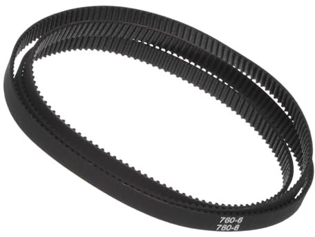 Kozelo 2Pcs 2GT Close Loop Timing Belt - [760mm Pitch Length x 6mm Width]760-2GT-6 Rubber Belt for 3D Printers Use, 380 Teeth, Black