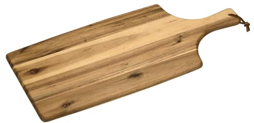 KESPER 28198 skär- och serveringsbräda 55 x 25 av akaciaträ med handtag och slinga/skärbräda