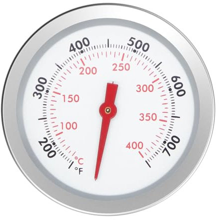 67088 67731 Thermomètre de Barbecue pour Weber Genesis 300, Genesis II & Summit Series Grill, E/S 310 330, Affichage de la Température, Montage Central, Diamètre 6 cm, Remplacement