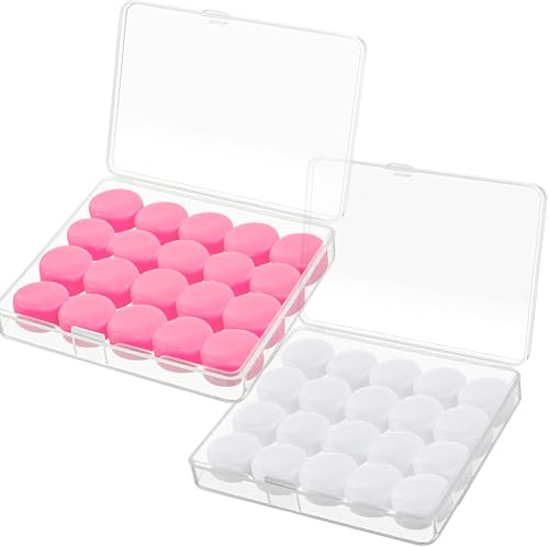 Silicone Ear Plugs for Sleeping Swimming - Soft Silicone Wax Earplugs Reusable & Moldable Noise Cancelling Ear Plugs for Sleeping, Snoring, Travel, Airplane, Work, Studying, 40 Pieces