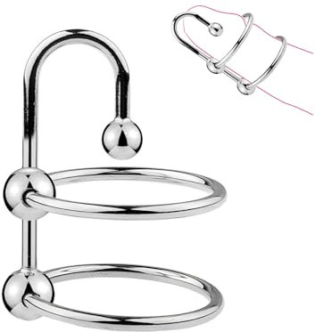 Anneau Pénien avec Écarteur Anneaux de Pénis avec Perles de Massage en 5 Tailles Différentes Anneau de Pénis pour des Érections de Longue Durée Sex Toýs Homme (32mm)