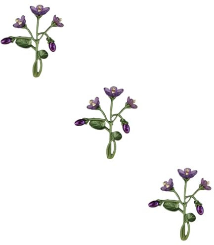 OATIPHO 3stücke Pflanzenmotiv Blume Brosche Elegante Schmucknadel Für Kleider Taschen Hüte Und Mehr Vielseitiger Accessoire Für Feste Und Alltag