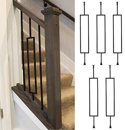 High Metal Railing Spindles for Home and Garden Wall Decor Pack of 10 Modern Balusters Posts