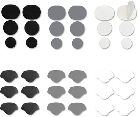 FENQURO 36 Paires Réparation de Talon de Chaussure Patch, Patch de Prévention Trous de Chaussures, Autocollants à Talons Patchs Talon Auto-Adhésif, Coussinets Réparation Talon, Grand et Petit