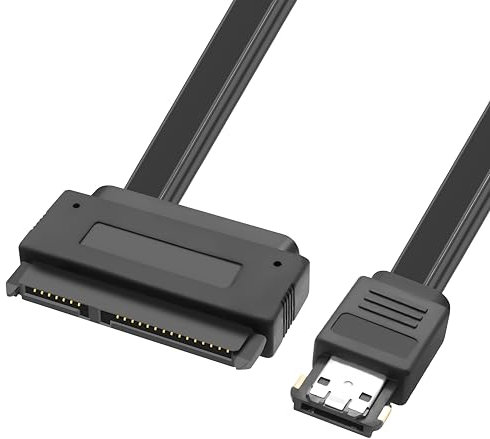 MEIRIYFA Cavo di alimentazione SATA 22Pin a ESATA, Power eSATA a SATA 22 pin, cavo di prolunga per trasferimento dati 12 V, 5 V, per hard disk da 2,5/3,5, 50 cm