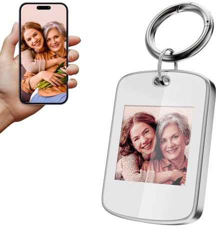 GUOMIS Porte clef photo,Porte clé photo personnalisé,porte clef personnalisable photo,cadeau personnalisé pour les anniversaires de mariage, les couples, les fêtes et les anniversaires