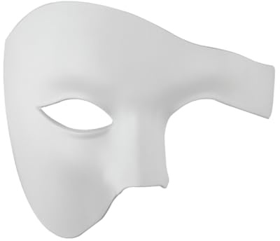 QUXVUIS Maskerade Masken für halbes Gesicht aus Kunststoff für langlebige halbes Gesicht. Maskerade Maske. Halbe Gesichtsmaske. Leicht
