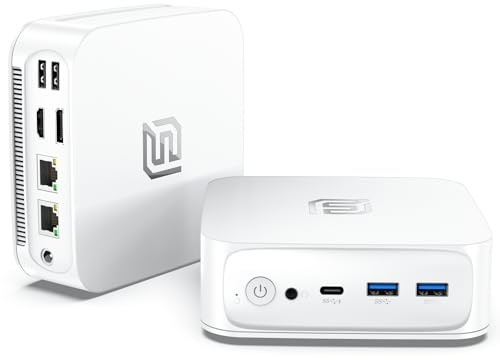 NAIKLULU Mini PC Processeur N95 (1,0 à 3,4 GHz), 16GB RAM 512GB SSD Ordinateur de Bureau Win 11 Pro, Micro Pc Ordinateur Supporte Les écrans 4K, HDMI/Win 11 Pro/Type-C/USB 3.2/RJ45 (Ethernet Gigabit)