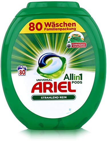 Ariel 3in1 PODs Vollwaschmittel Familienpackung, 80 Waschladungen