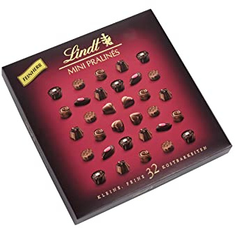 Lindt Mini Pralinés Noirs, Dunkle Schokolade, 32 Pralinen, kleines Schokoladengeschenk, 158 g