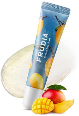 FRUDIA. Mango Mascarilla de Noche para Labios. Volumen e Hidratación. Bálsamo Labial Hidratante, nutritivo y suavizante. Exfolia y Rellena. Contenido 10 gr., 1