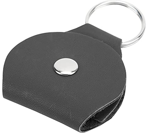 Gitarre Plektrenhalter, Weiches PU Leder Plektrum Aufbewahrungsetui Schlüsselanhänger Tasche Gitarrenzubehör Geschenk für Gitarristen