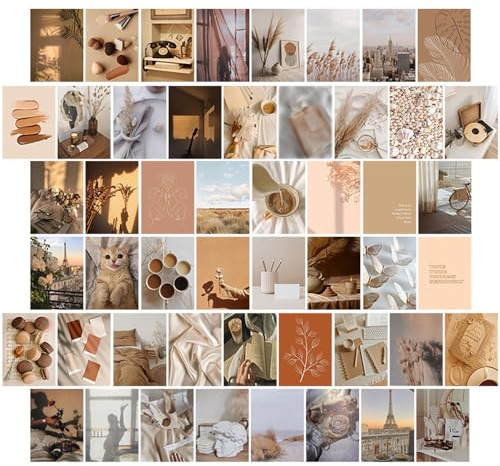 Kit D'affiches De Collage Aesthetic Pour Chambre - 50 Pièces Photo Murale 10 x 15 cm - Decoration Fille, Deco Murale, Image Esthétique
