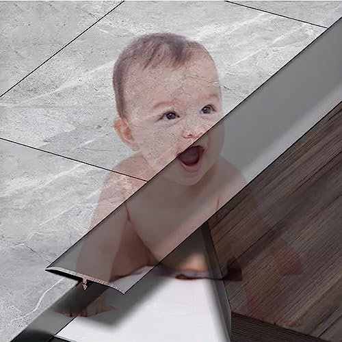EMENAR Übergangsschiene Laminat Teppichleisten Übergangsprofil T-Profil Bodenleiste Aus Aluminium 90cm Türleisten Für Schlafzimmer/Badezimmer/Küche (Color : Gold, Size : 3PC)