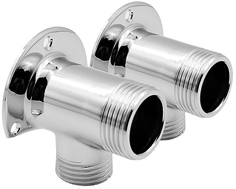 Adaptador de grifo montado en la pared, salida de entrada, válvula de vía de agua, soporte de base fija, piezas de repuesto para grifo de baño