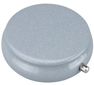 Taschen ASCHENBECHER Ø5,5cm mit Deckel aus Metall rund Mini Ablagefläche Reiseaschenbecher Taschenaschenbecher Reise Outdoor 3-Varianten 76 (Grau-Metallic)