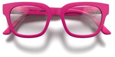 LONDON MOLE® Tricky lesebrille | Coole quadratische/rechteckige/trapezförmige lesegeräte | Herren damen unisex | Federscharniere