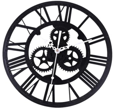 1 Piece Wall Clocks The Office Industrial Style Idea Kitrd Wall Clock for Hanging Vintage Kitchen Retro Men's Watches Creative Fashion Equipment