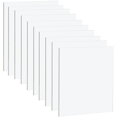 GSHUR 10 Stück klare Acrylplatten – 15cmx10cm, klare Kunststoff-Acrylplatte, 3mm dick, transparente Kunststoffplatte für Dekoration, Display, Bilderrahmen, Malerei
