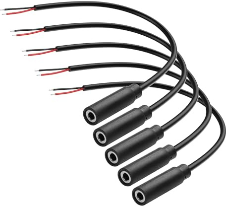 YAODHAOD Ersatz 3.5mm 2.5mm TS auf Bare Wire Monokanal Audio Kabel，Stecker Pigtail Open End Audio Kabel für Kopfhörer Mikrofon Kabel Reparatur 30CM (3.5mm TS Buchse 2 Pole)